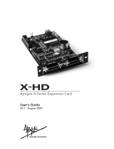 Apogee X-HD User manual