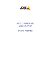 Axis Communications 243Q User manual