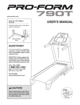 Pro-Form 1050t Treadmill User manual