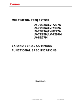 Canon LV-7292M Owner's manual