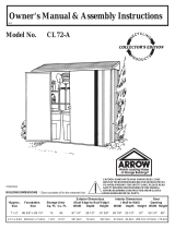 Arrow Group Industries ML86-A Operating instructions