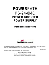 Cooper Wheelock POWERPATH PS-24-8MC User manual