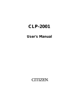 Citizen CLP-2001 User manual