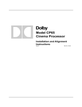 Dolby Laboratories CP65 User manual
