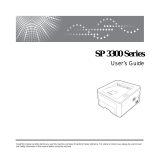HP (Hewlett-Packard) Aficio SP3300DN User manual