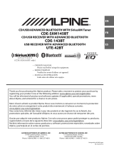 Alpine CDE-SXM145BT User manual