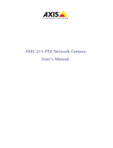 Axis 213 PTZ User manual