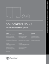 Boston Acoustics SoundWare XS 2.1 Owner's manual