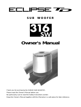 Eclipse 316SW User manual