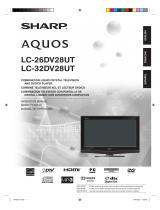 Sharp AQUOS LC-32DV28UT User manual