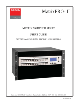 Barco MatrixPRO- II User manual