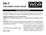 CrimeStopper Cool Start RS-7 User manual