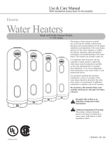 Rheem  105 gallon Operating instructions