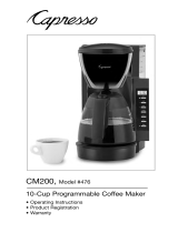 Capresso 476 User manual