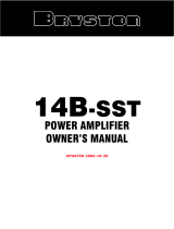 Bryston 14BSST Owner's manual