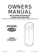 EcoWater ETF2100 PF Owner's manual