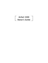 Avital Avital 3300 Owner's manual