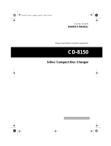Radio Shack CD-8150 User manual