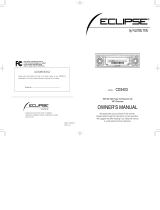 Eclipse - Fujitsu Ten CD3413 User manual