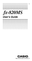 Casio FX-820MS User manual