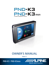 Alpine PND-K3-MSN User manual