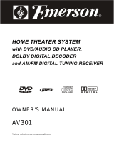 Emerson AV301 User manual