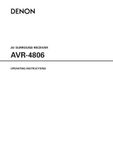Denon AVR 4806 - AV Receiver Owner's manual