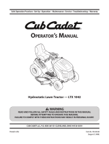 Cub Cadet LTX 1042 User manual