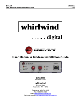Whirlwind E Beam User manual