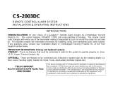 CrimeStopper CS-2003DC II Series User manual