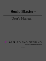 Applied Engineering Sonic Blaster User manual