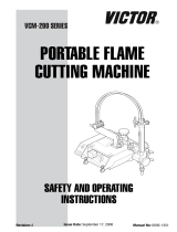 Cal Flame VCM-200 Series Portable Flame Cutting Machine User manual