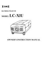 Eiki LC-XlU User manual
