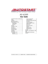 Autostart AS-6205 SH Owner's manual