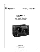 Meyer Sound USW-1P User manual