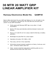 Ramsey Electronics QRP CW POWER AMPLIFIER KIT QAMP30 User manual