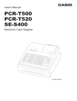 Casio PCR-T520 User manual