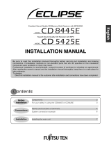 Eclipse - Fujitsu Ten CD 8445E User manual