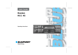 Blaupunkt RCC 45 Owner's manual