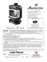 Avalon Stoves Cedar EF User manual