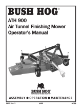 Bush Hog AIR TUNNEL FINISHING MOWER ATH 900 User manual