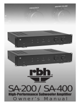 RBH Sound SA-400 Owner's manual
