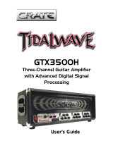 Crate Amplifiers TIDALWAVE GTX3500H User manual