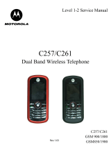 Motorola C261 TracFone User manual