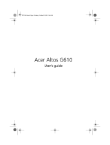 Acer Altos G610 User manual