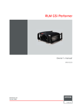 Barco RLM G5i Performer User manual