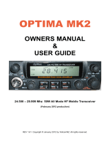 Optima Optima MK2 Owner's manual