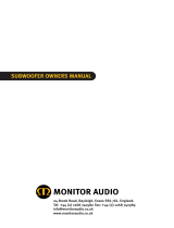 Monitor Audio ASW100 Owner's manual