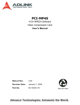 ADLINK Technology PCI-MP4S User manual