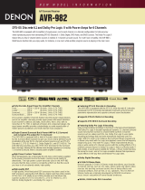 Denon AVR-982 User manual